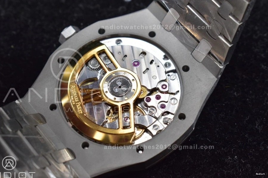 A4302 Super Royal Best SS on Clone 1:1 Dial APSF Blue 15500 Edition Oak Textured Bracelet 41mm SS 0507